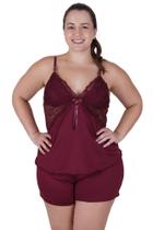 Baby Doll Plus Size Detalhe Renda -c12 SIMONE