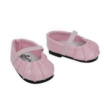 Baby Doll Shoes, Fits Bitty Baby by American Girl, Pink Ballerina Doll Flats