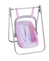Baby Doll Swing e Portable Carrier JC Toys para 18" Baby Doll Swing e Portable Carrier JC Toys para 18"