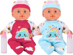 Baby Dolls Playset Liberty Imports Twin 30 cm Talking with Acc