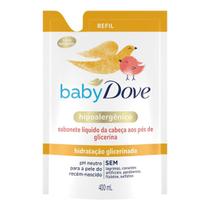 Baby Dove Sab Líq Cabeça aos Pés Glicerinado 400ml - Refil Baby Dove Sab Líq Cabeça aos Pés Glicerinado 400ml - Refil