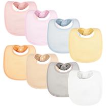 Baby Food Bibs Tiny Twinkle, pacote com 8 absorventes impermeáveis