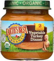 Baby Food Earth's Best 2nd Turkey/Vegetable, potes de 120 mL x24