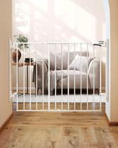 Baby Gate BABELIO Sem Barra Inferior 68-114 cm com fechamento automático branco