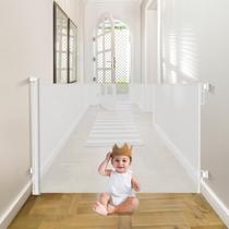 Baby Gate Babepai retrátil de 140 cm de largura x 97 cm de altura