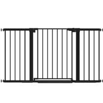 Baby Gate Colbabe 76 cm de altura serve para aberturas de 74 a 145 cm pretas