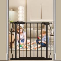 Baby Gate COSEND montado sob pressão com 74-86 cm de largura, preto Baby Gate COSEND montado sob pressão com 74-86 cm de largura, preto