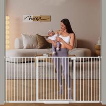Baby Gate DEARBB Extra Largo Ultra Estreito de 76 a 196 cm de metal