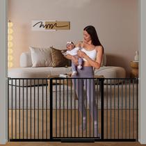 Baby Gate DEARBB montado sob pressão, com 77 a 196 cm de largura, segurança
