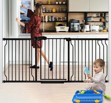 Baby Gate HEMRORO extra largo para escadas, portas de 76 a 192 cm de altura, 76 a 145 cm Baby Gate HEMRORO extra largo para escadas, portas de 76 a 192 cm de altura, 76 a 145 cm
