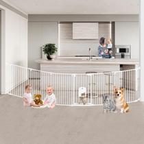 Baby Gate NexusSmash Extra Wide 152" com porta Cat, 6 painéis Baby Gate NexusSmash Extra Wide 152" com porta Cat, 6 painéis