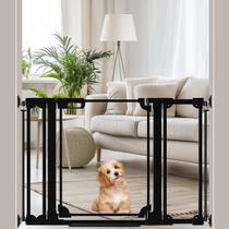 Baby Gate WAOWAO acrílico 75-170 cm com fechamento automático preto Baby Gate WAOWAO acrílico 75-170 cm com fechamento automático preto