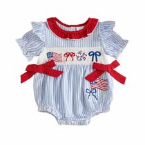 Baby Girl Outfit citgeett Minha primeira bandeira americana de 4 de julho