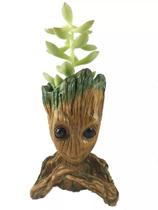 Baby Groot Vaso Guardiões Da Galáxia Mão No Queixo 15cm