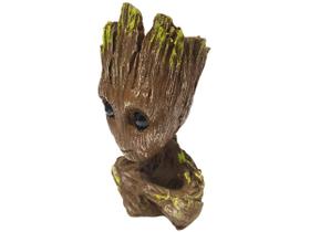 Baby Groot Vaso Porta Objetos Resina 15 Cm Feliz