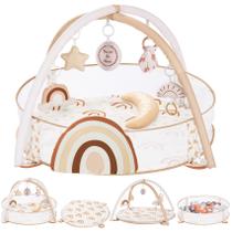Baby Gym & Ball Pit Crisschirs 6 em 1 XL com cartões Milestone Baby Gym & Ball Pit Crisschirs 6 em 1 XL com cartões Milestone