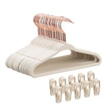 Baby Hangers Tonswachic Velvet, pacote com 30 clipes, bege