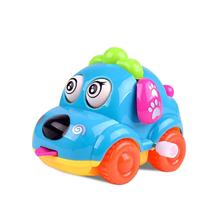 Baby Kids Clockwork Puppy Car Toy Cartoon Puppy Clockwork Ca