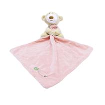 Baby Kids Comforter Cobertor Lavável Ursinho de Pelúcia Macia Suave Pelúcia Recheado - Rosa