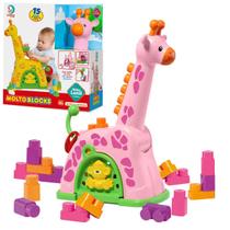 Baby Land Girafa De Atividades Com Blocos Cardoso Toys Brinquedo Para Bebês +24 Meses