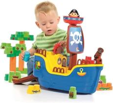 Baby Land Navio Pirata Blocos de Montar - Cardoso Toys