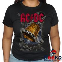 Baby Look ACDC 100% Algodão Geeko