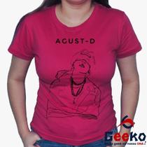 Baby Look Agust D 100% Algodão - BTS - Suga - K-pop - Army - Blusa Feminina - Geeko