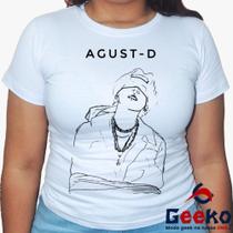 Baby Look Agust D 100% Algodão - BTS - Suga - K-pop - Army - Blusa Feminina - Geeko