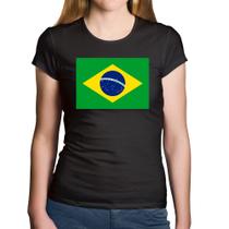 Baby Look Algodão Bandeira Brasil - Foca na Moda