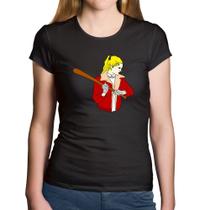 Baby Look Algodão Baseball Girl - Foca na Moda Baby Look Algodão Baseball Girl - Foca na Moda