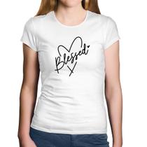 Baby Look Algodão Blessed Heart - Foca na Moda
