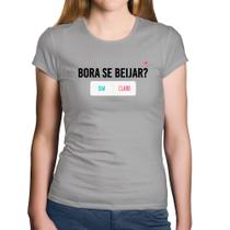 Baby Look Algodão Bora se beijar Sim ou Claro - Foca na Moda