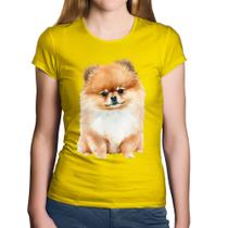 Baby Look Algodão Cachorro Spitz Alemão Lulu da pomerânia - Foca na Moda