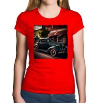 Baby Look Algodão Carro vintage na cidade - Foca na Moda