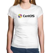 Baby Look Algodão CentOS Linux Logo - Foca na Moda
