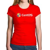 Baby Look Algodão CentOS Linux Logo - Foca na Moda