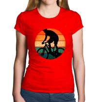 Baby Look Algodão Ciclismo Vintage Sunset - Foca na Moda