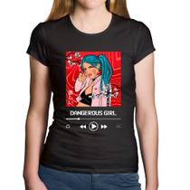 Baby Look Algodão Dangerous Girl - Foca na Moda