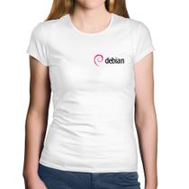 Baby Look Algodão Debian Linux - Foca na Moda