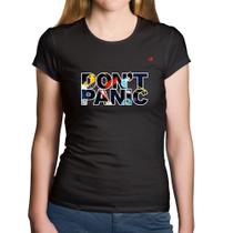 Baby Look Algodão Don't panic - Foca na Moda