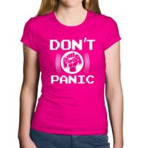 Baby Look Algodão Don't Panic - Foca na Moda
