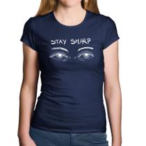 Baby Look Algodão Eyes Stay Sharp - Foca na Moda