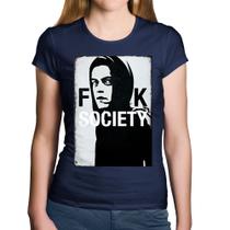 Baby Look Algodão F**k Society Eliot - Foca na Moda