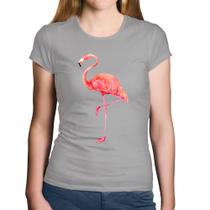 Baby Look Algodão Flamingo - Foca na Moda