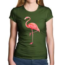 Baby Look Algodão Flamingo - Foca na Moda