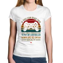 Baby Look Algodão Forced to reenter society - Foca na Moda