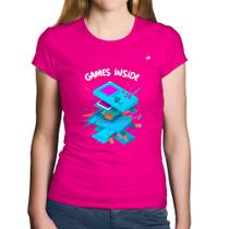 Baby Look Algodão Games Inside - Foca na Moda