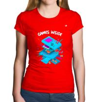 Baby Look Algodão Games Inside - Foca na Moda