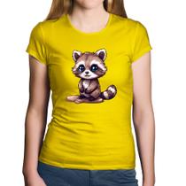 Baby Look Algodão Guaxinim Fofinho - Foca na Moda