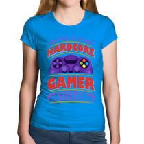 Baby Look Algodão Hardcore Gamer - Foca na Moda